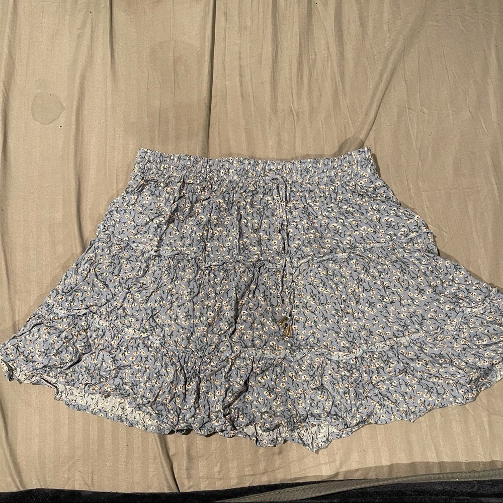 Blue floral skirt (large-XL)